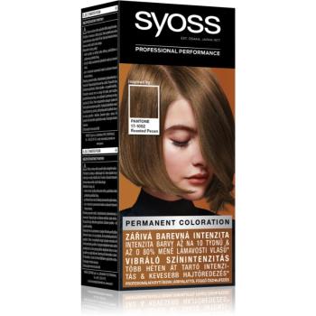 Syoss Color permanentní barva na vlasy odstín 6-66 Roasted Pecan 2x50 ml