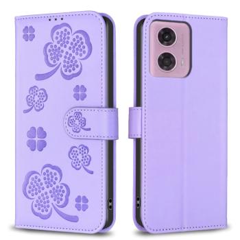 ART CLOVER Peňaženkový obal pre Motorola Moto G04 / G24 / G24 Power fialový