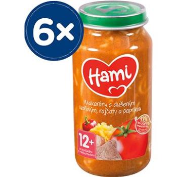 Hami Makaróny s duseným bravčovým, paradajkami a paprikou 6× 250 g (5900852930638)