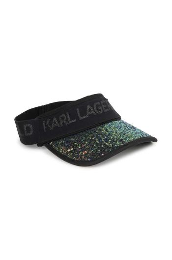Detský šilt Karl Lagerfeld tyrkysová farba, vzorovaná