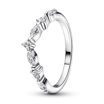 Pandora Očarujúce strieborný prsteň so zirkónmi Timeless 192390C01 54 mm