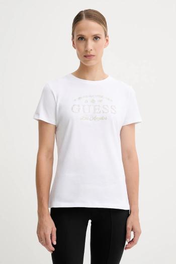 Tričko Guess MARINA dámske, biela farba, V5YI13 J1314