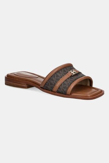 Šľapky MICHAEL Michael Kors Mandy dámske, hnedá farba, 40R5MAFS1B.227