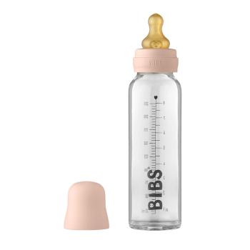 Bibs Baby Bottle sklenená fľaša 225ml blush,BIBS Fľaša sklenená Baby Bottle 225ml, Blush