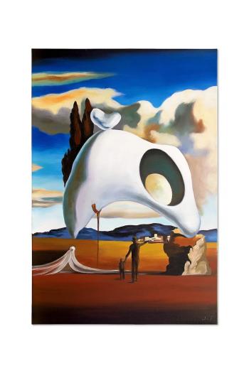 Reprodukcia maľovaná olejom home & lifestyle Atawistyczne ruiny po deszczu, Salvador Dali viac farieb
