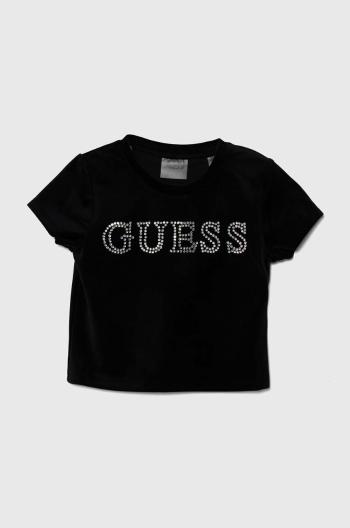 Detské tričko Guess čierna farba, J4YI48 KBXI2