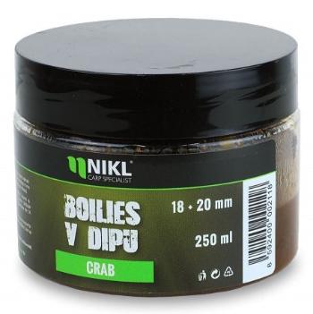 Nikl boilies v dipe 250 g 18/20 mm - crab