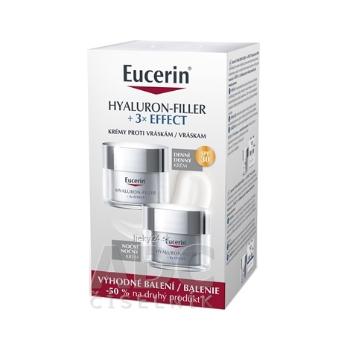 Eucerin Hyaluron-Filler + 3x EFFECT Denný krém SPF 30 50ml + Nočný krém 50ml