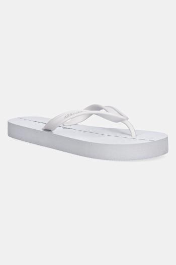 Šľapky Armani Exchange dámske, biela farba, na plochom podpätku, XDQ010 XV700 K681