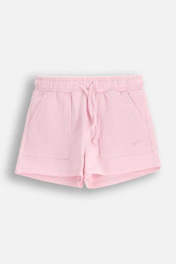 Šortky Coccodrillo ružová farba, jednofarebné, nastaviteľný pás HOLIDAY SPLASH GIRL KIDS