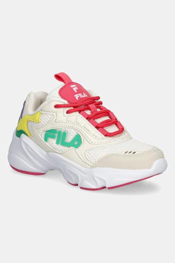 Detské tenisky Fila COLLENE LOGO béžová farba, FFK0248