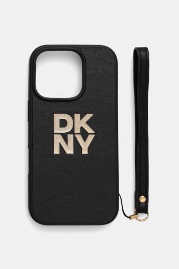 Puzdro na mobil Dkny iPhone 16 Pro 6.3" čierna farba, DKHCP16LPBSWSK