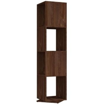 Shumee otočná skrinka hnedý dub 34,5 × 34,5 × 147,5 cm drevotrieska, 339563