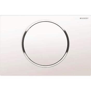 Geberit ovládacie tlačidlo SIGMA 10 biela/chrómlesk/biela, plastová 115.758.KJ.5 115.758.KJ.5