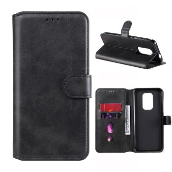 RETRO SMOOTH Peňaženkové puzdro pre Motorola Moto G9 Play / E7 Plus čierne