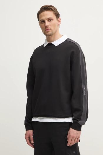 Mikina Calvin Klein Jeans pánska, čierna farba, jednofarebná, J30J327230