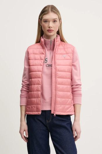 Vesta Guess Jeans dámska, ružová farba, prechodná, W5RN55 WHAB2