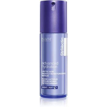 StriVectin Advanced Hydration Lactic Acid Nightly Retexturizing Serum éjszakai szérum a bőr felszínének megújítására 30 ml