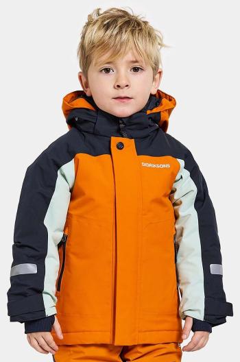 Detská bunda Didriksons NEPTUN KIDS JKT oranžová farba, 505472