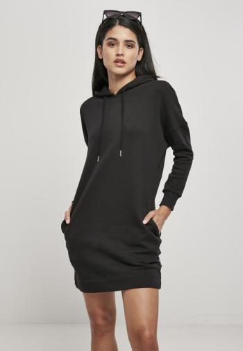 Urban Classics Ladies Organic Oversized Terry Hoody Dress black