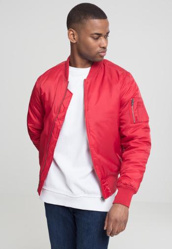 Urban Classics Basic Bomber Jacket fire red - S