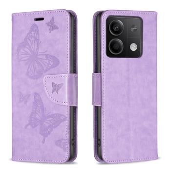 ART BUTTERFLY Peňaženkový obal pre Xiaomi Redmi Note 13 fialový