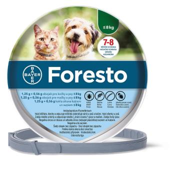 FORESTO 1,25 g + 0,56 g Obojok pre mačky a psy do 8 kg dĺžka 38 cm