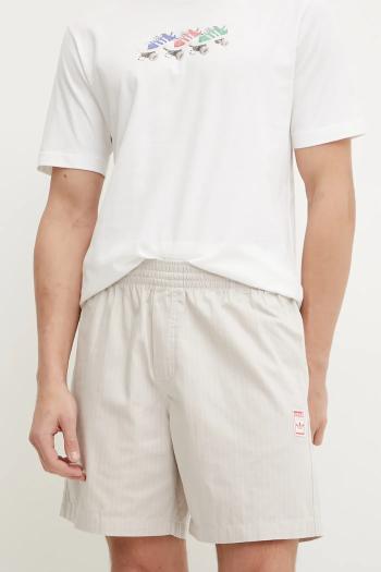 Bavlnené šortky adidas Originals Wabash pánske, béžová farba, JD0674