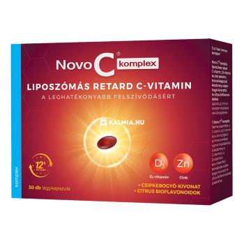 Novo C Komplex liposzómás C-vitamin +D3-vitamin +Cink kapszula 30 db