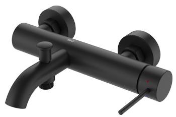 Vaňová batéria SAT Aurum bez sprchového setu 150 mm čierna matná SATBAUR222C