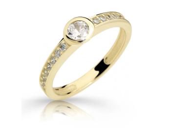 Cutie Diamonds Luxusný zásnubný prsteň zo žltého zlata s diamantmi DZ6879-2357-10-X-1 66 mm