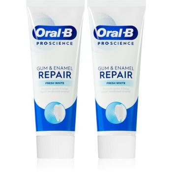 Oral B Gum & Enamel Repair Fresh White zubná pasta pre svieži dych 2x75 ml