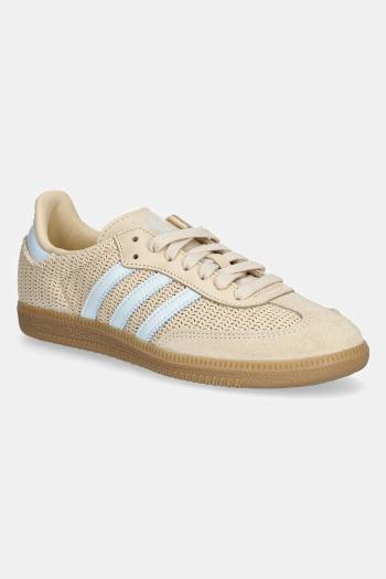 Tenisky adidas Originals Samba OG dámske, béžová farba, JR8168