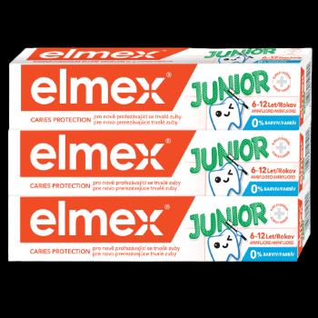 ELMEX Junior Zubná pasta pre deti vo veku 6-12 rokov 3 x 75 ml