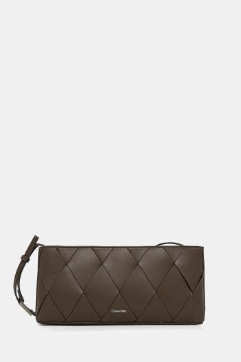 Kabelka Calvin Klein hnedá farba, K60K612992