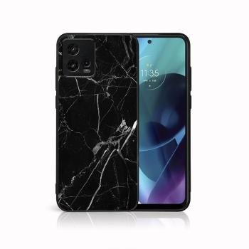 MY ART Ochranný kryt pre Motorola Moto G72 BLACK MARBLE (142)