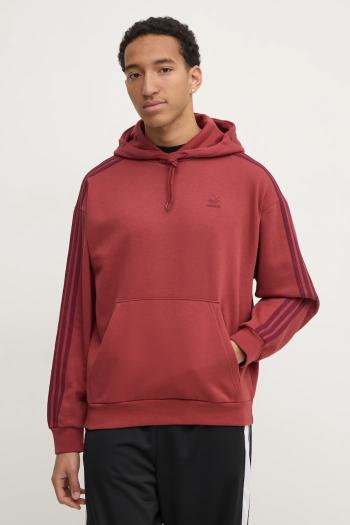 Mikina adidas Originals BAGGY HOODIE pánska, červená farba, s kapucňou, s nášivkou, JP1072