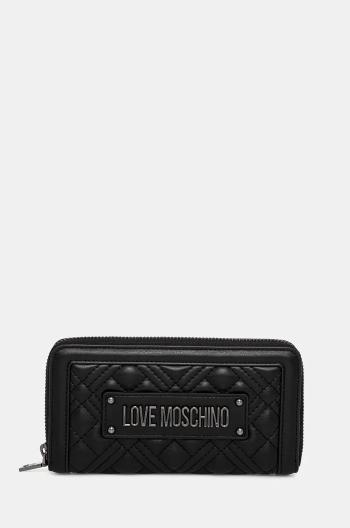 Peňaženka Love Moschino dámska, čierna farba, JC5600PP0L