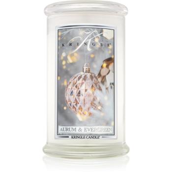 Kringle Candle Aurum & Evergreen vonná sviečka 624 g