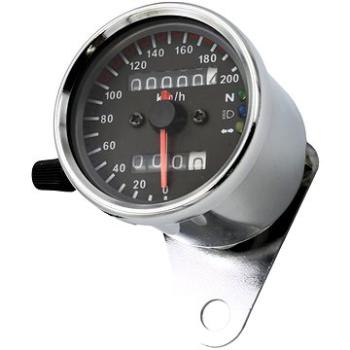 M-Style Mechanický analógový tachometer na motocykel retro 200 chróm (1903-MS-74200S)