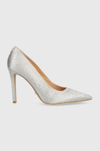 Lodičky Guess Silks strieborná farba, FL5SLK SAT08 SILVE