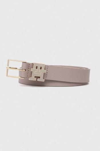 Kožený opasok Tommy Hilfiger dámsky,béžová farba,AW0AW15763
