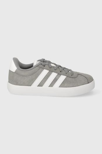 Detské tenisky adidas VL COURT 3.0 K šedá farba