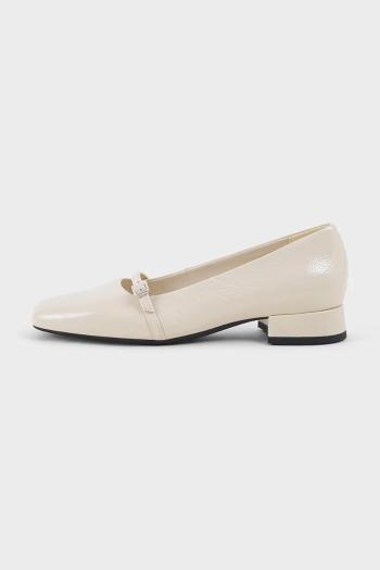 Kožené lodičky Vagabond Shoemakers DEBBI béžová farba, na podpätku, 5818-160-37