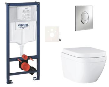 Závesný wc set do ľahkých stien / predstenová montáž GROHE Euro Ceramic SIKOGRSEUSA