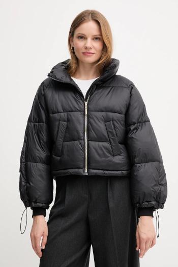 Bunda Gaudi čierna farba, zimná, oversize, 521BD35012