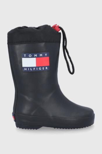 Detské gumáky Tommy Hilfiger čierna farba
