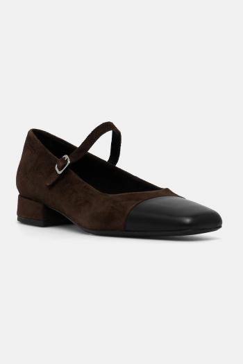 Kožené lodičky Vagabond Shoemakers DEBBI hnedá farba, na podpätku, 5918-049-29