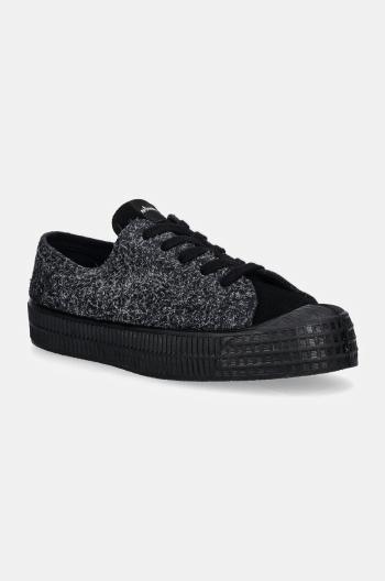 Semišové tenisky Novesta Star Master Hairy Suede čierna farba, N354002.NER000615