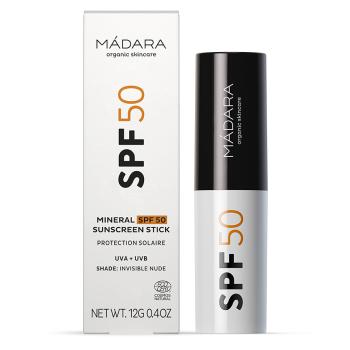 MÁDARA Minerálna opaľovacia tyčinka SPF 50 (Sunscreen Stick) 12 g